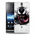 Дизайнерский пластиковый чехол для Sony Xperia S Веном