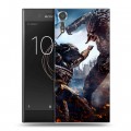 Дизайнерский пластиковый чехол для Sony Xperia XZs Хищник (2018)