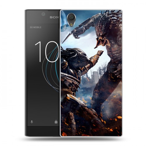 Дизайнерский пластиковый чехол для Sony Xperia L1 Хищник (2018)