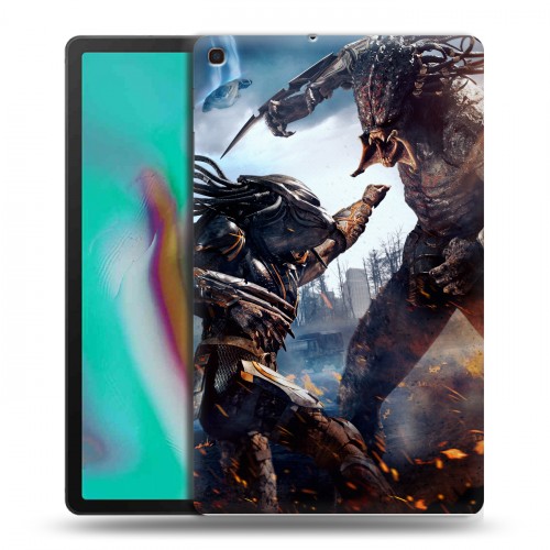 Дизайнерский пластиковый чехол для Samsung Galaxy Tab A 10.1 (2019) Хищник (2018)