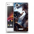 Дизайнерский пластиковый чехол для Sony Xperia L Хищник (2018)