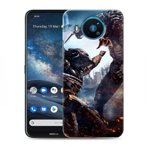 Дизайнерский силиконовый чехол для Nokia 8.3 Хищник (2018)