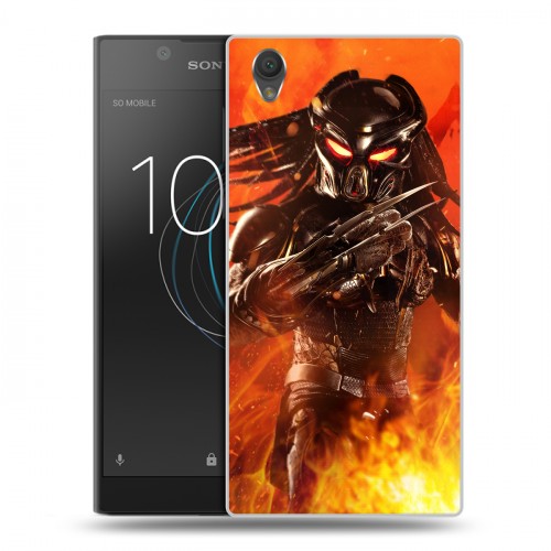 Дизайнерский пластиковый чехол для Sony Xperia L1 Хищник (2018)