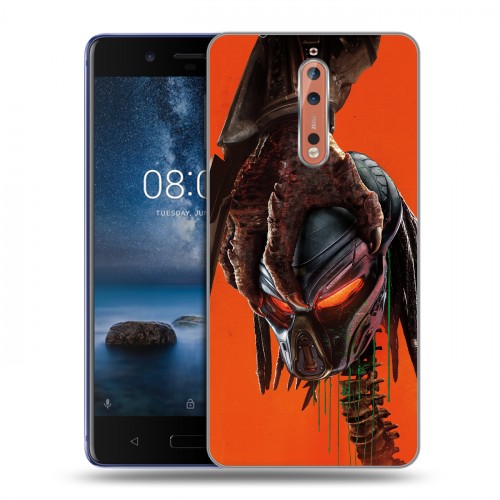 Дизайнерский пластиковый чехол для Nokia 8 Хищник (2018)