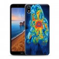 Дизайнерский силиконовый чехол для Xiaomi RedMi 7A Хищник (2018)