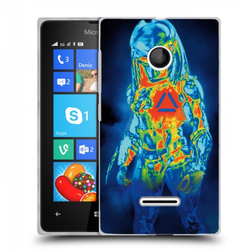 Дизайнерский пластиковый чехол для Microsoft Lumia 435 Хищник (2018)