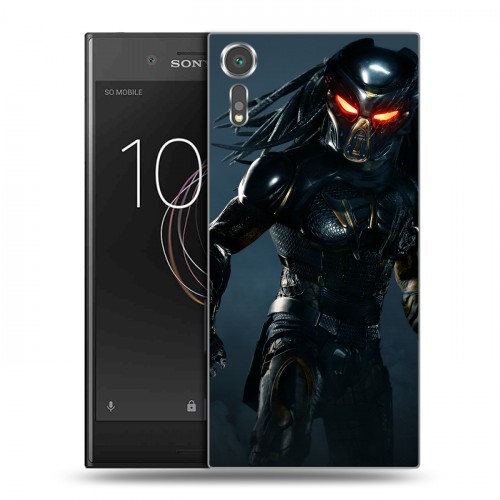 Дизайнерский пластиковый чехол для Sony Xperia XZs Хищник (2018)