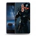 Дизайнерский пластиковый чехол для Nokia 8 Хищник (2018)