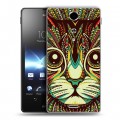 Дизайнерский пластиковый чехол для Sony Xperia TX Животные ацтеков