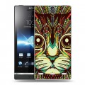 Дизайнерский пластиковый чехол для Sony Xperia S Животные ацтеков