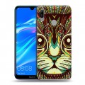 Дизайнерский пластиковый чехол для Huawei Y6 (2019) Животные ацтеков