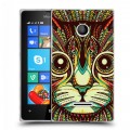 Дизайнерский пластиковый чехол для Microsoft Lumia 435 Животные ацтеков