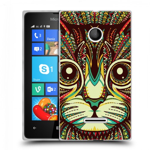 Дизайнерский пластиковый чехол для Microsoft Lumia 435 Животные ацтеков