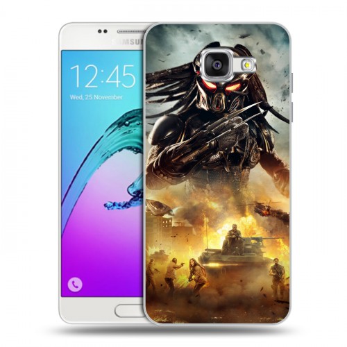 Дизайнерский силиконовый чехол для Samsung Galaxy A5 (2016) Хищник (2018)