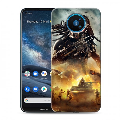 Дизайнерский силиконовый чехол для Nokia 8.3 Хищник (2018)