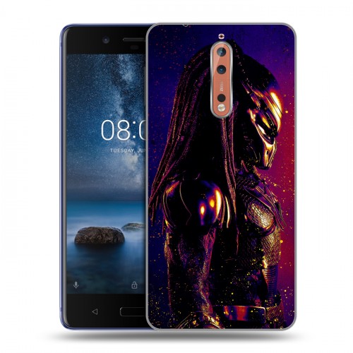 Дизайнерский пластиковый чехол для Nokia 8 Хищник (2018)