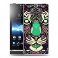 Дизайнерский пластиковый чехол для Sony Xperia S Животные ацтеков