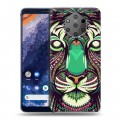 Дизайнерский силиконовый чехол для Nokia 9 PureView Животные ацтеков