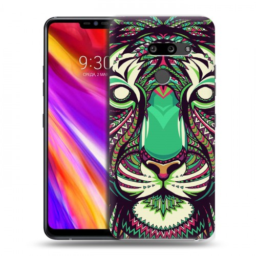 Дизайнерский пластиковый чехол для LG G8 ThinQ Животные ацтеков