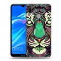 Дизайнерский пластиковый чехол для Huawei Y6 (2019) Животные ацтеков