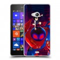 Дизайнерский пластиковый чехол для Microsoft Lumia 540 Человек-паук : Через вселенные