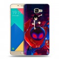 Дизайнерский силиконовый чехол для Samsung Galaxy A9 Человек-паук : Через вселенные