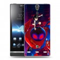 Дизайнерский пластиковый чехол для Sony Xperia S Человек-паук : Через вселенные