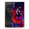 Дизайнерский пластиковый чехол для Sony Xperia XZs Человек-паук : Через вселенные