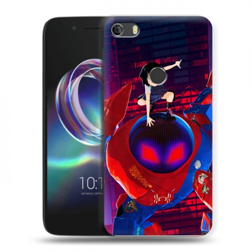 Дизайнерский силиконовый чехол для Alcatel Idol 5 Человек-паук : Через вселенные