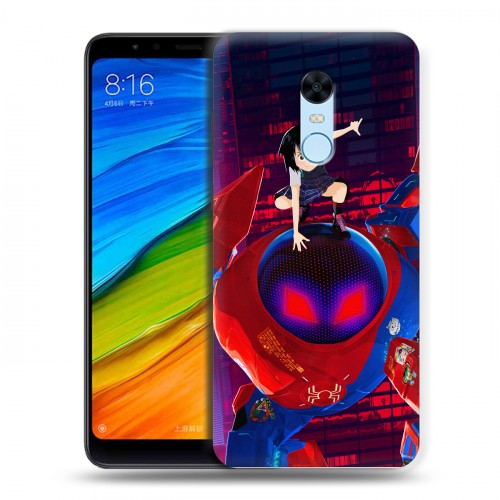 Дизайнерский пластиковый чехол для Xiaomi RedMi 5 Plus Человек-паук : Через вселенные