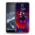 Дизайнерский пластиковый чехол для Nokia 5.1 Человек-паук : Через вселенные