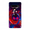 Дизайнерский силиконовый чехол для Samsung Galaxy S10 Человек-паук : Через вселенные