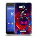 Дизайнерский пластиковый чехол для Sony Xperia E4g Человек-паук : Через вселенные