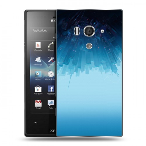 Дизайнерский пластиковый чехол для Sony Xperia acro S Человек-паук : Через вселенные