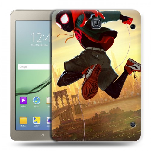 Дизайнерский силиконовый чехол для Samsung Galaxy Tab S2 8.0 Человек-паук : Через вселенные
