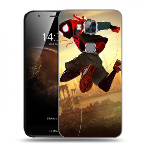 Дизайнерский силиконовый чехол для Huawei G8 Человек-паук : Через вселенные