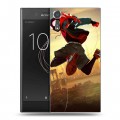 Дизайнерский пластиковый чехол для Sony Xperia XZs Человек-паук : Через вселенные