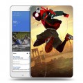 Дизайнерский силиконовый чехол для Samsung Galaxy Tab Pro 8.4 Человек-паук : Через вселенные