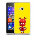 Дизайнерский пластиковый чехол для Microsoft Lumia 540 Человек-паук : Через вселенные