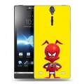 Дизайнерский пластиковый чехол для Sony Xperia S Человек-паук : Через вселенные