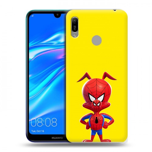Дизайнерский пластиковый чехол для Huawei Y6 (2019) Человек-паук : Через вселенные