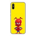 Дизайнерский силиконовый с усиленными углами чехол для Xiaomi RedMi 9A Человек-паук : Через вселенные