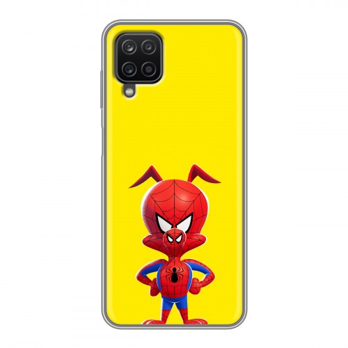 Дизайнерский силиконовый чехол для Samsung Galaxy A12 Человек-паук : Через вселенные
