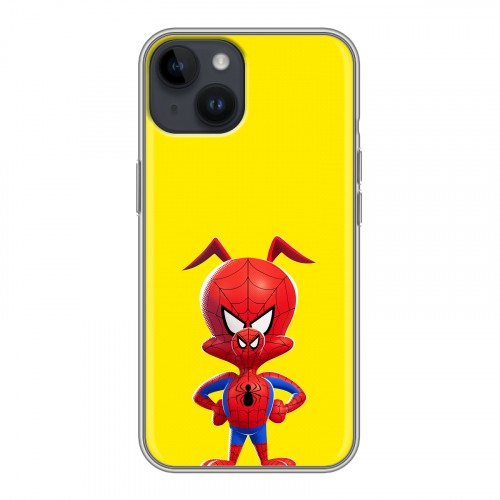 Дизайнерский пластиковый чехол для Iphone 14 Человек-паук : Через вселенные