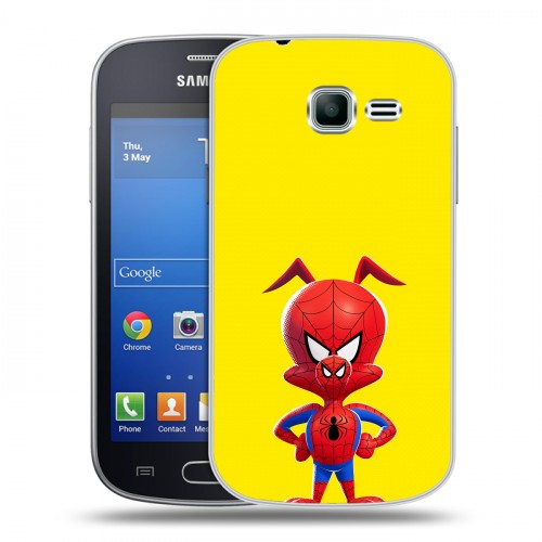 Дизайнерский пластиковый чехол для Samsung Galaxy Trend Lite Человек-паук : Через вселенные