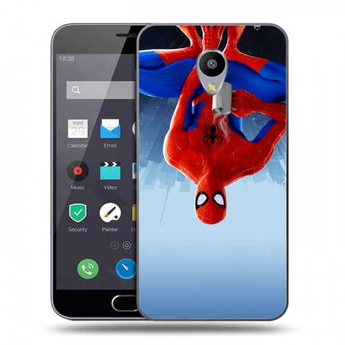 Дизайнерский пластиковый чехол для Meizu M2 Note Человек-паук : Через вселенные
