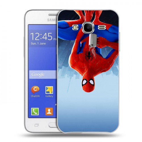 Дизайнерский пластиковый чехол для Samsung Galaxy J7 Человек-паук : Через вселенные