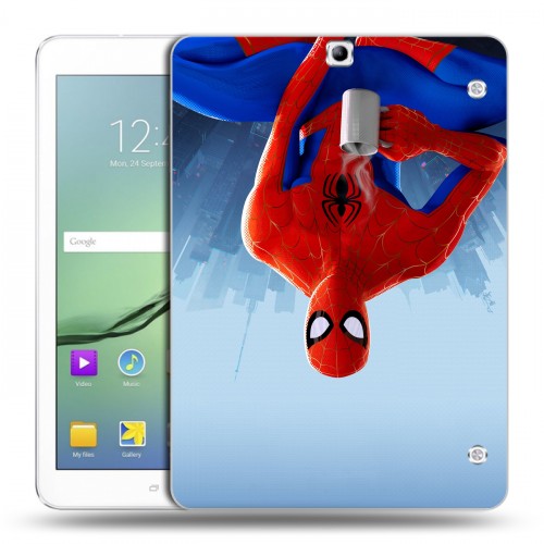 Дизайнерский силиконовый чехол для Samsung Galaxy Tab S2 9.7 Человек-паук : Через вселенные