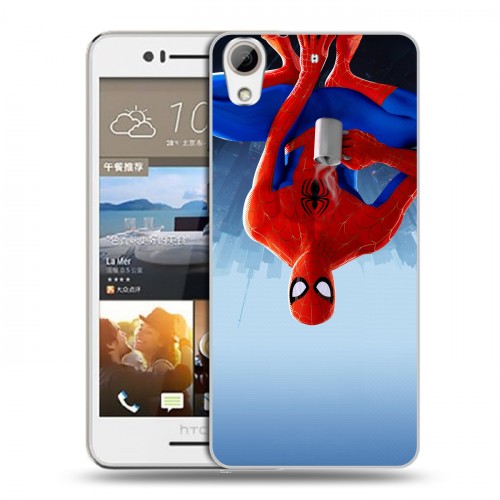 Дизайнерский пластиковый чехол для HTC Desire 728 Человек-паук : Через вселенные