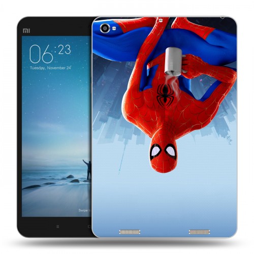 Дизайнерский силиконовый чехол для Xiaomi Mi Pad 2 Человек-паук : Через вселенные